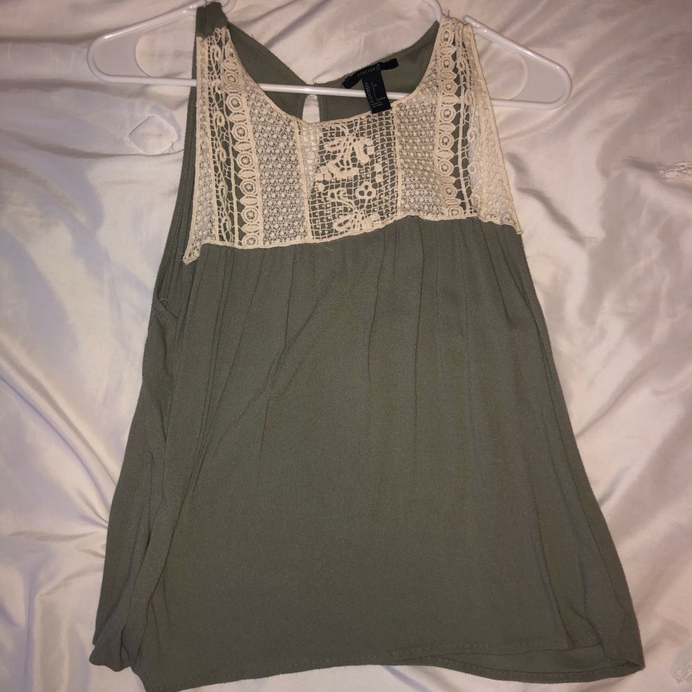 Forever 21 grey tank top